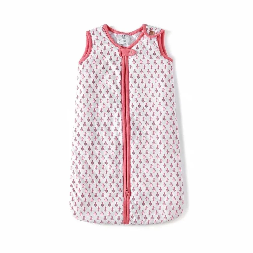 Malabar Baby Wearable Blanket Pink City Sleeping Sack Lightweight 6-18 M Organic